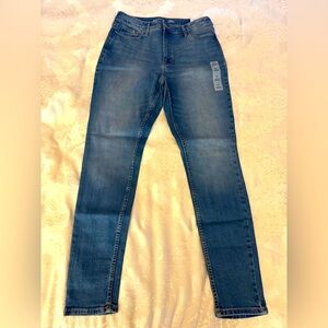 NWT Old Navy Blue Skinny Jeans sz 14 Long